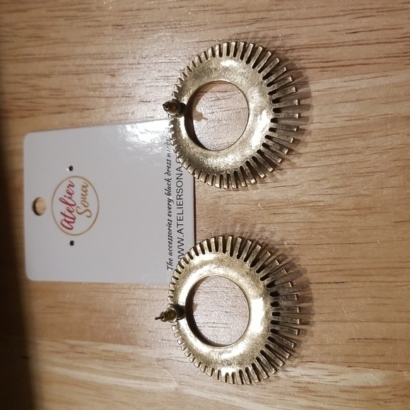 Pave Hoop Earrings - Picture 4 of 6